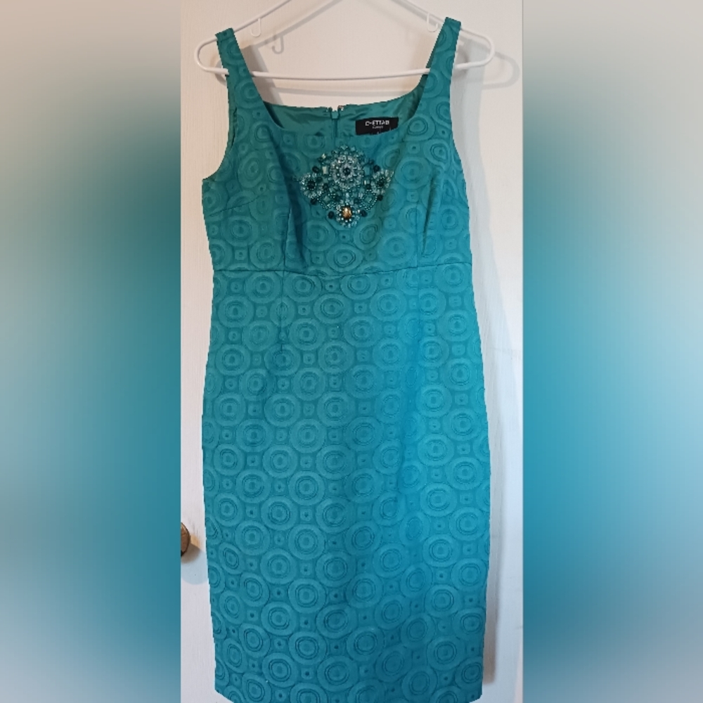 Chetya B Vintage Sheath Dress ‎ Beautiful Sparkly Detail. Size 6